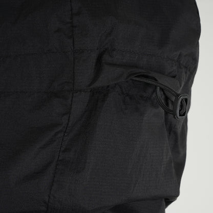 Mens Finch Windproof Packable Hooded Running Jacket (Black)