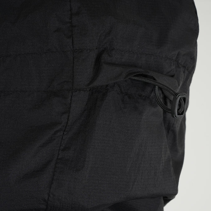 Mens Finch Windproof Packable Hooded Running Jacket (Black)