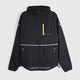 Mens Finch Windproof Packable Hooded Running Jacket (Black) #contain