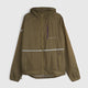 Mens Finch Windproof Packable Hooded Running Jacket (Khaki) #contain