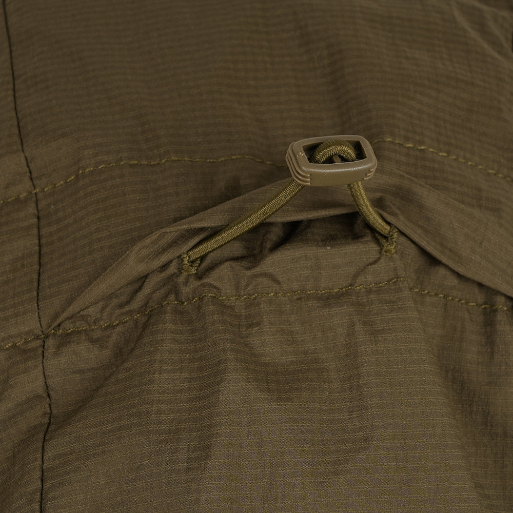 Mens Finch Windproof Packable Hooded Running Jacket (Khaki)