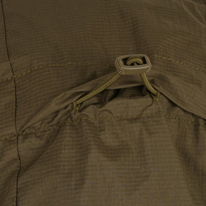 Mens Finch Windproof Packable Hooded Running Jacket (Khaki)