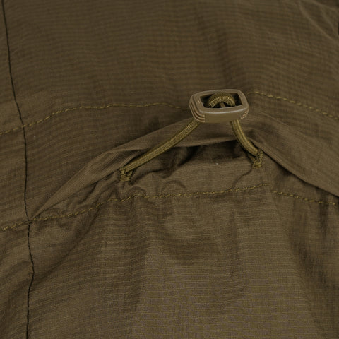 Mens Finch Windproof Packable Hooded Running Jacket (Khaki)