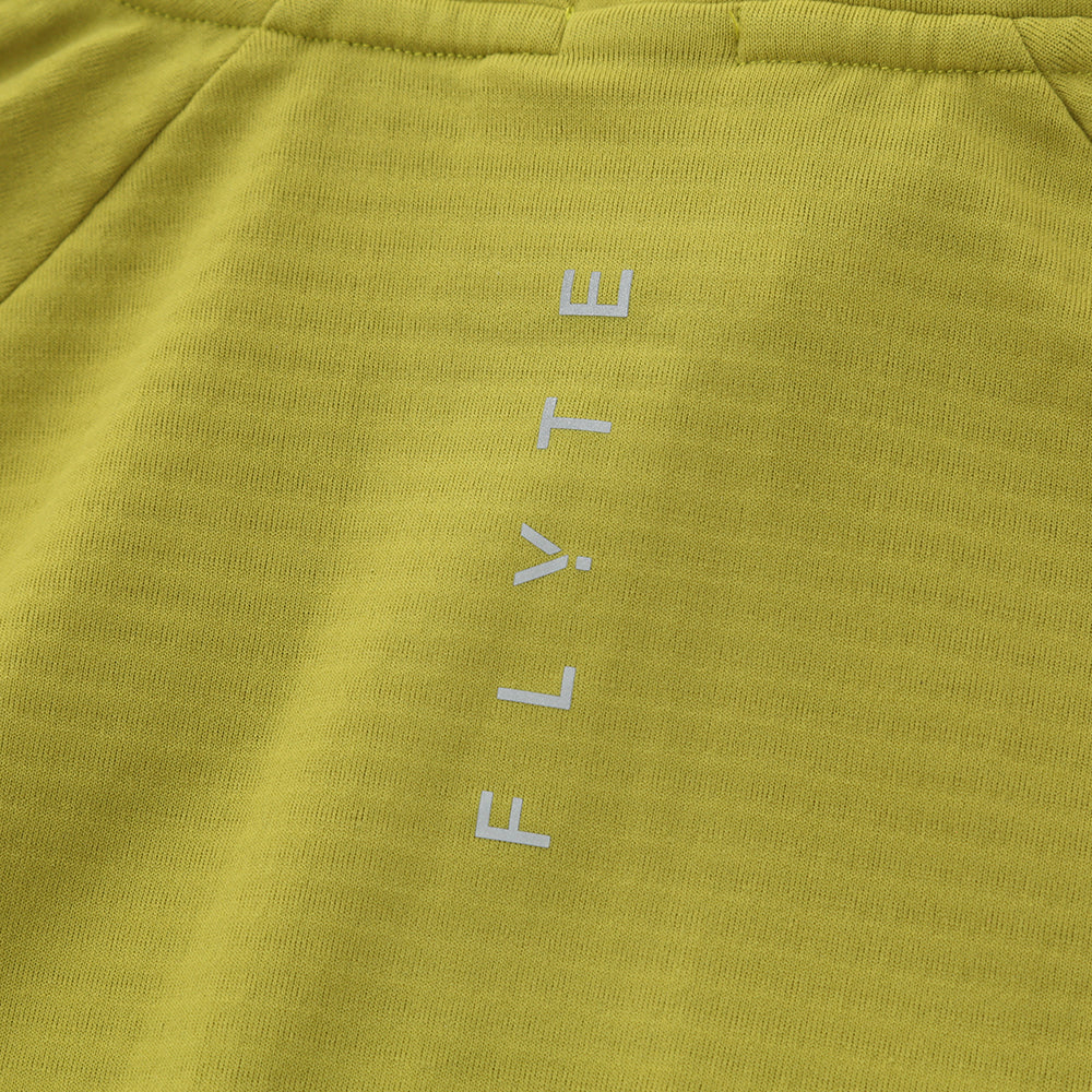 Mens Horizon 1/4 Zip Hoodless Running Grid Fleece Pullover (Lime)