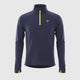 Mens Horizon 1/4 Zip Hoodless Running Grid Fleece Pullover (Navy) #contain ✦AI