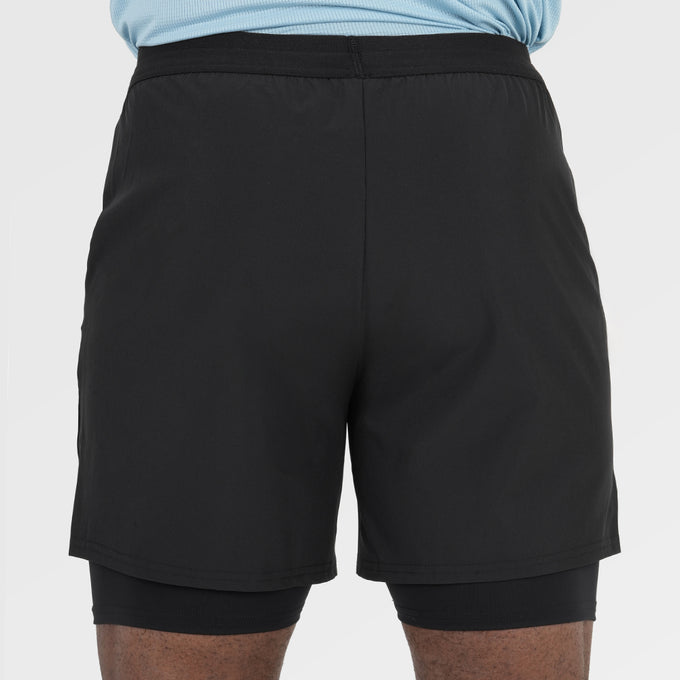 Mens Skua 5 Inch Core 2-In-1 Running Shorts (Black)