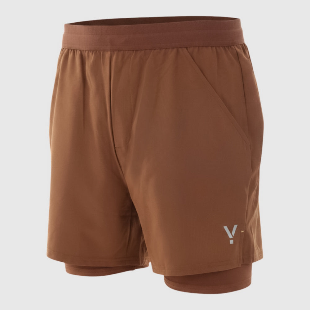 Mens Skua 5 Inch Core 2-In-1 Running Shorts (Emperador) #contain ✦AI