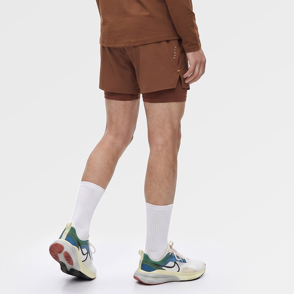 Mens Skua 5 Inch Core 2-In-1 Running Shorts (Emperador) ✦AI