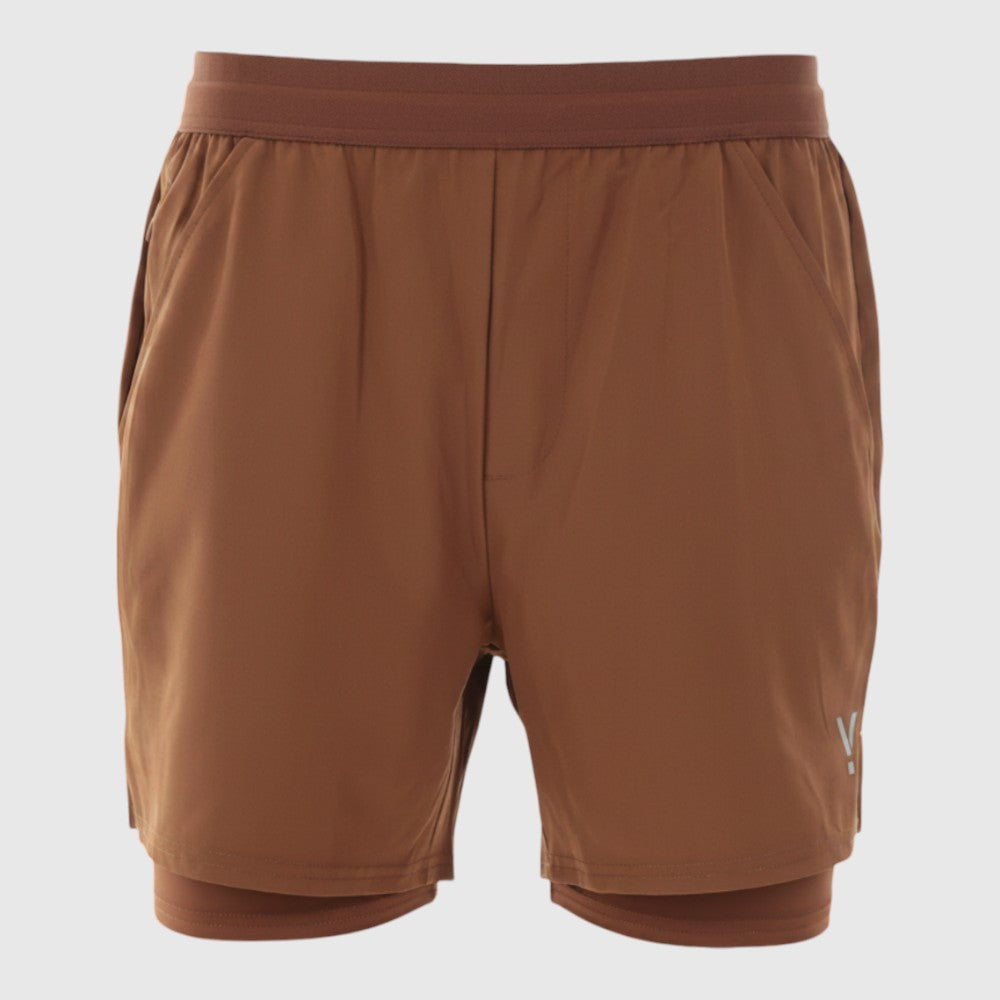 Mens Skua 5 Inch Core 2-In-1 Running Shorts (Emperador) #contain ✦AI