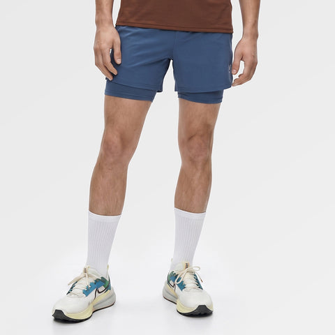 Mens Skua 5 Inch Core 2-In-1 Running Shorts (Ensign Blue) ✦AI