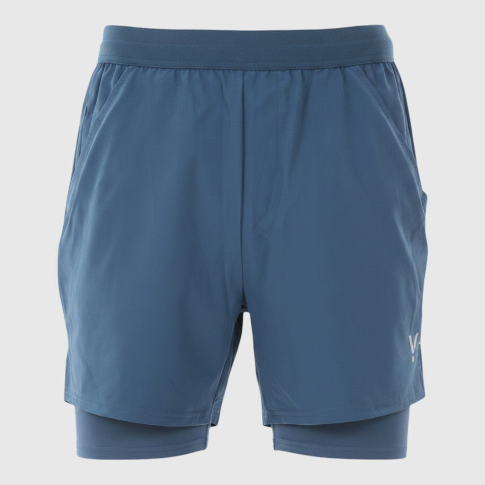 Mens Skua 5 Inch Core 2-In-1 Running Shorts (Ensign Blue) #contain ✦AI