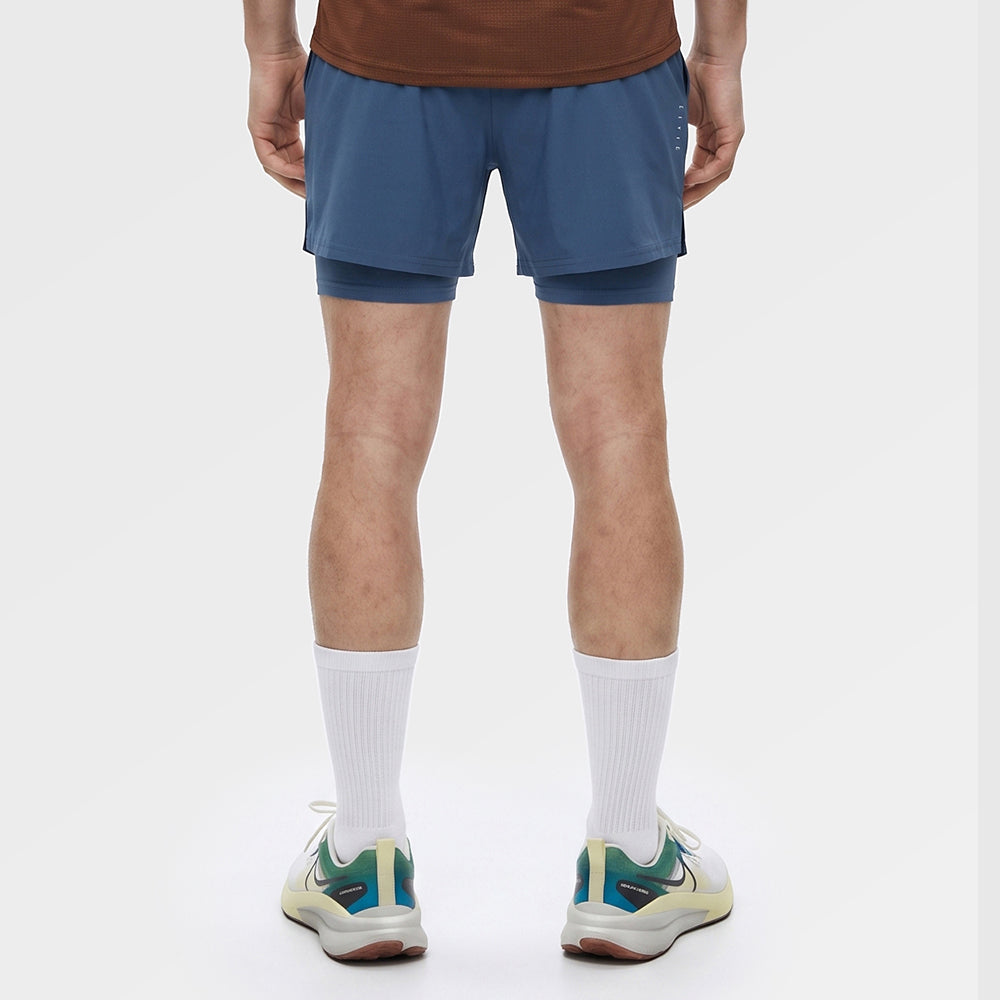 Mens Skua 5 Inch Core 2-In-1 Running Shorts (Ensign Blue) ✦AI