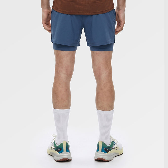 Mens Skua 5 Inch Core 2-In-1 Running Shorts (Ensign Blue) ✦AI