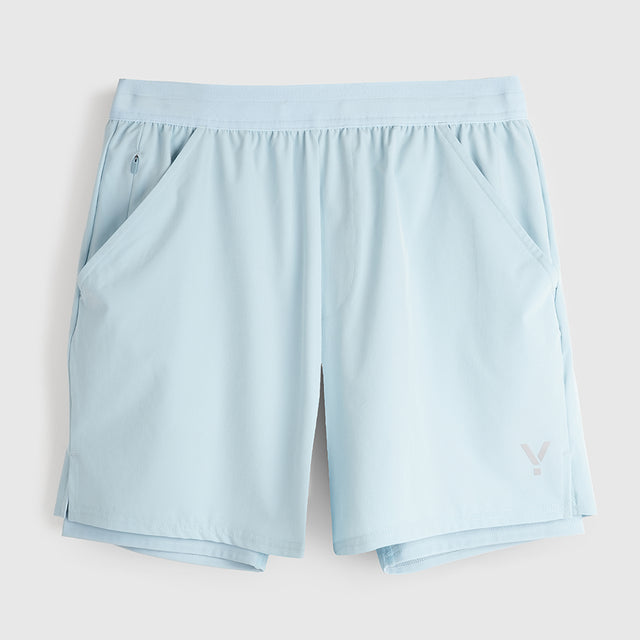 Mens Skua 5 Inch Core 2-In-1 Running Shorts (Forget Me Not) #contain