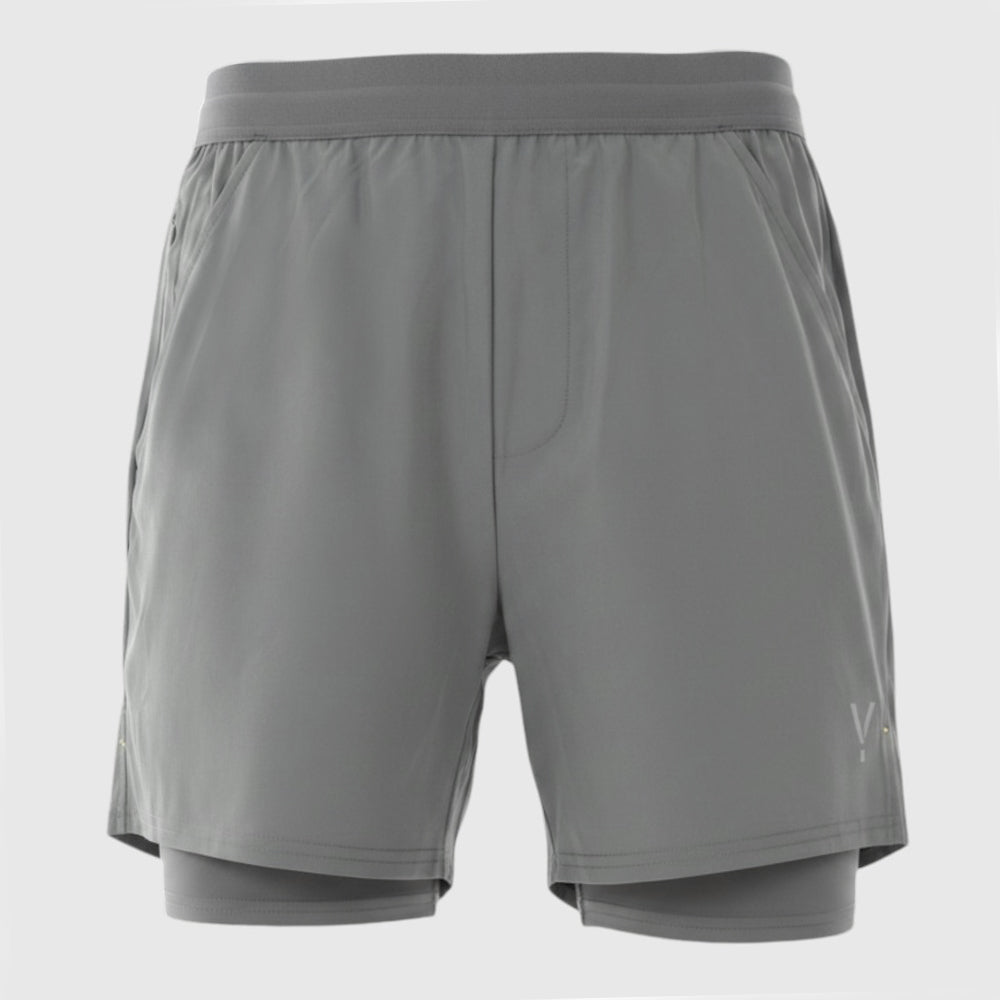 Mens Skua 5 Inch Core 2-In-1 Running Shorts (Sedona Sage) #contain ✦AI
