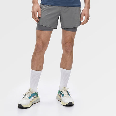 Mens Skua 5 Inch Core 2-In-1 Running Shorts (Sedona Sage) ✦AI