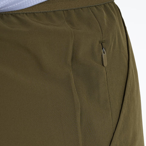 Mens Skua 5 Inch Core Running Shorts (Khaki)