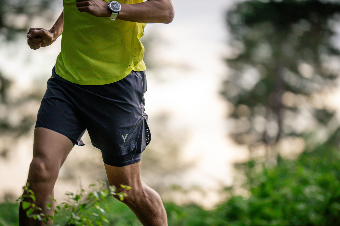 Person running outdoors