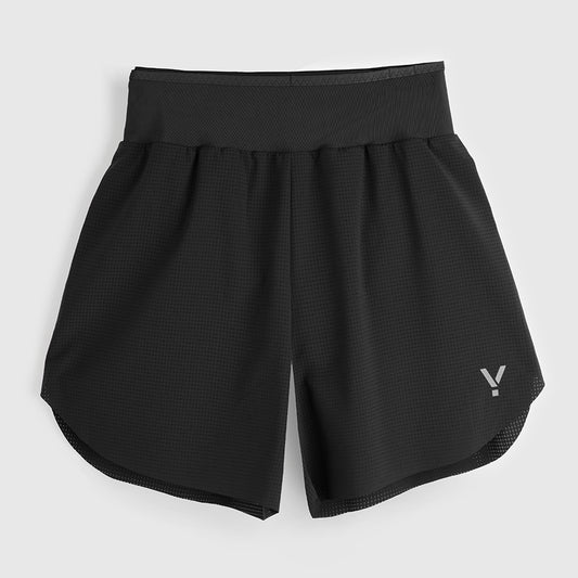 Womens Capella 5 Inch Lightweight Trail Shorts (Black) #contain