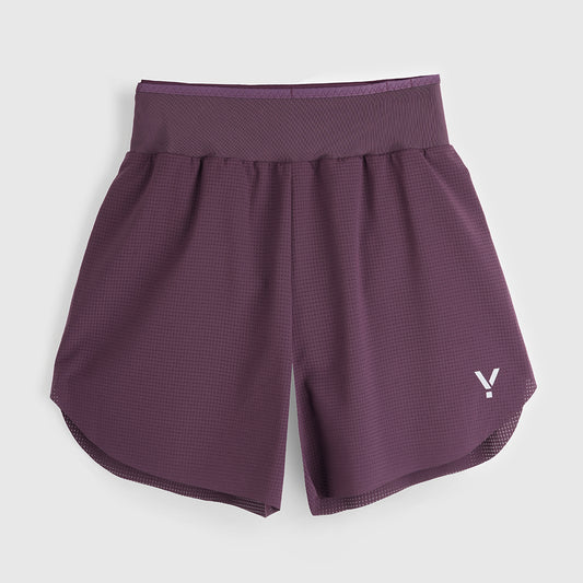 Womens Capella 5 Inch Lightweight Trail Shorts (Blackberry Wine) #contain