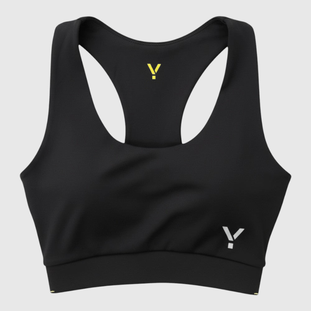 Womens Cybele Running Bralette (Black) #contain ✦AI