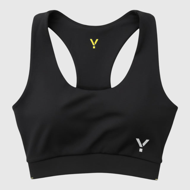 Womens Cybele Running Bralette (Black) #contain ✦AI