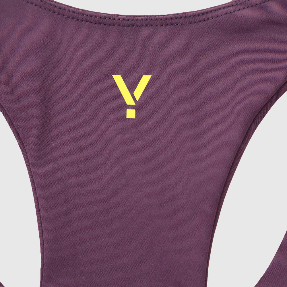 Womens Cybele Running Bralette (Blackberry Wine)
