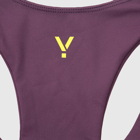 Womens Cybele Running Bralette (Blackberry Wine)
