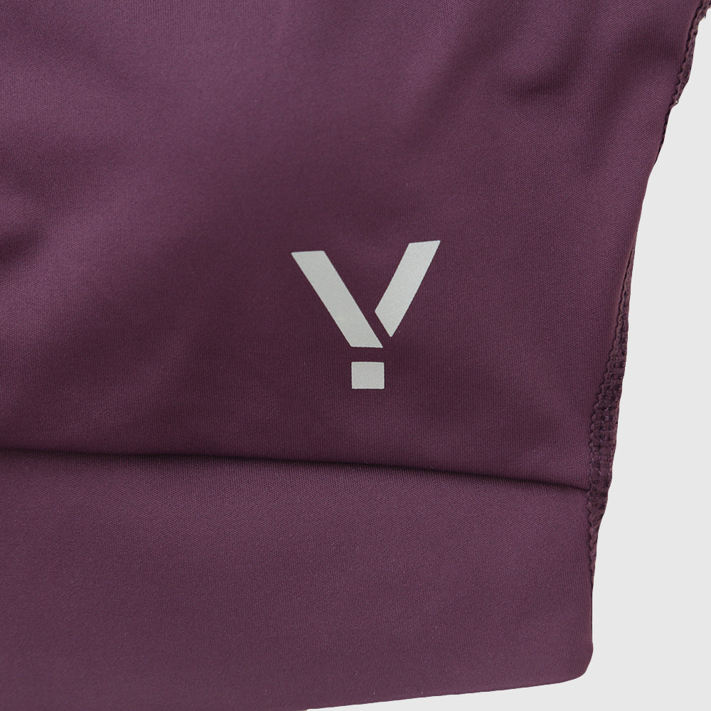 Womens Cybele Running Bralette (Blackberry Wine)