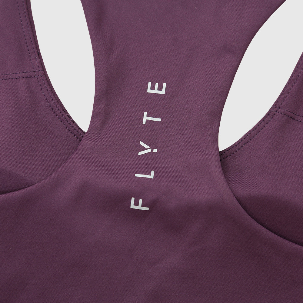 Womens Cybele Running Bralette (Blackberry Wine)