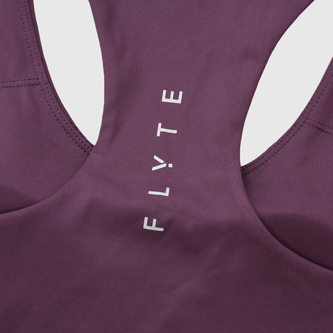 Womens Cybele Running Bralette (Blackberry Wine)