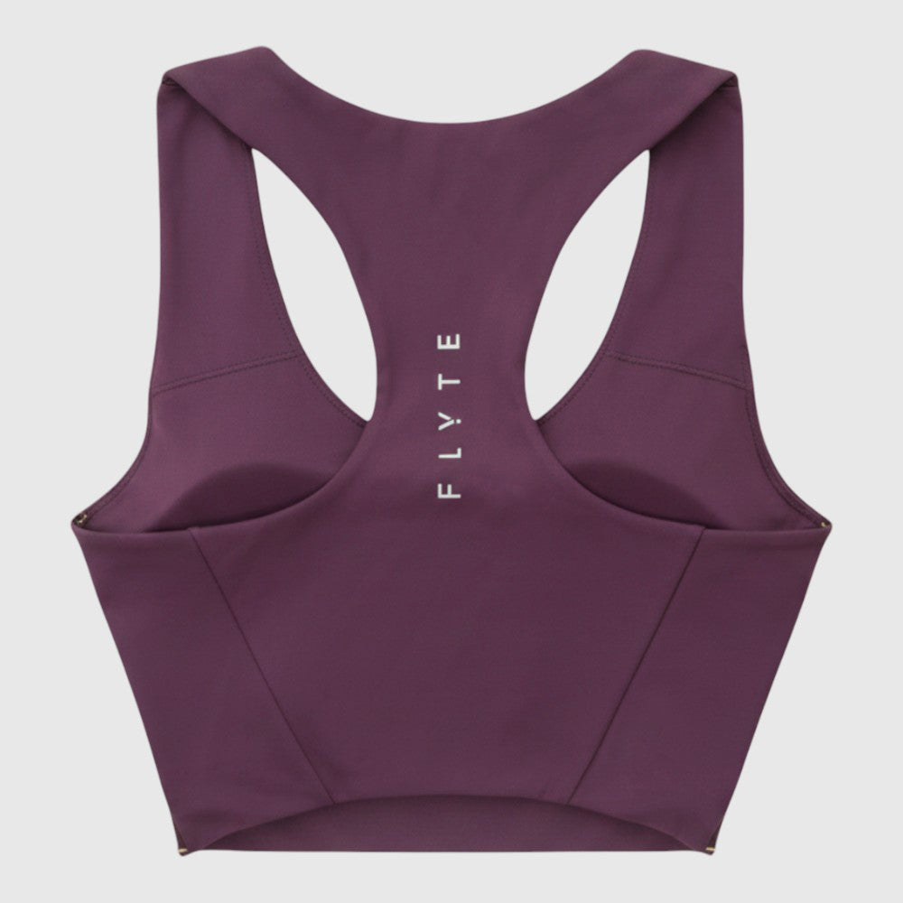 Womens Cybele Running Bralette (Blackberry Wine) #contain ✦AI