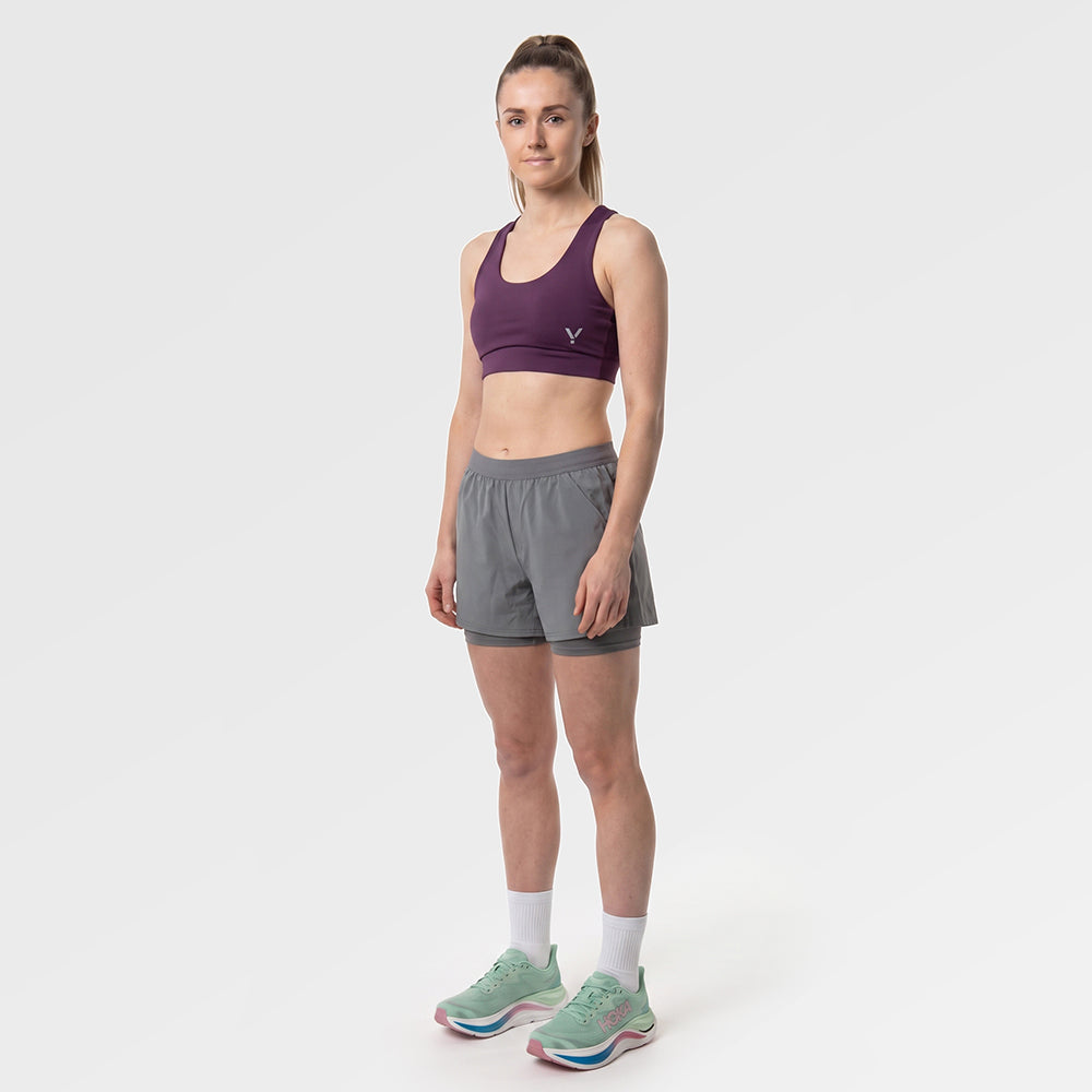 Womens Cybele Running Bralette (Blackberry Wine) ✦AI