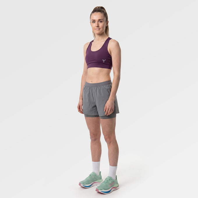 Womens Cybele Running Bralette (Blackberry Wine) ✦AI