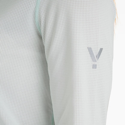 Womens Elpis Core Long Sleeve Running Tee (Morning Mist)