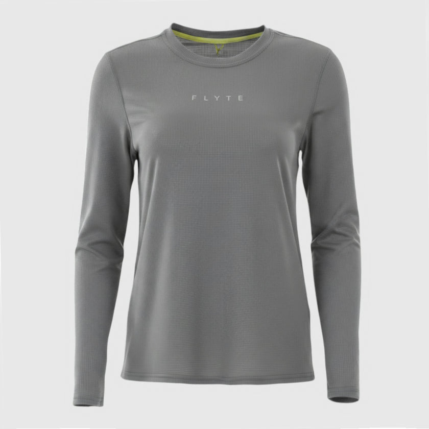 Womens Elpis Core Long Sleeve Running Tee (Sedona Sage) #contain ✦AI
