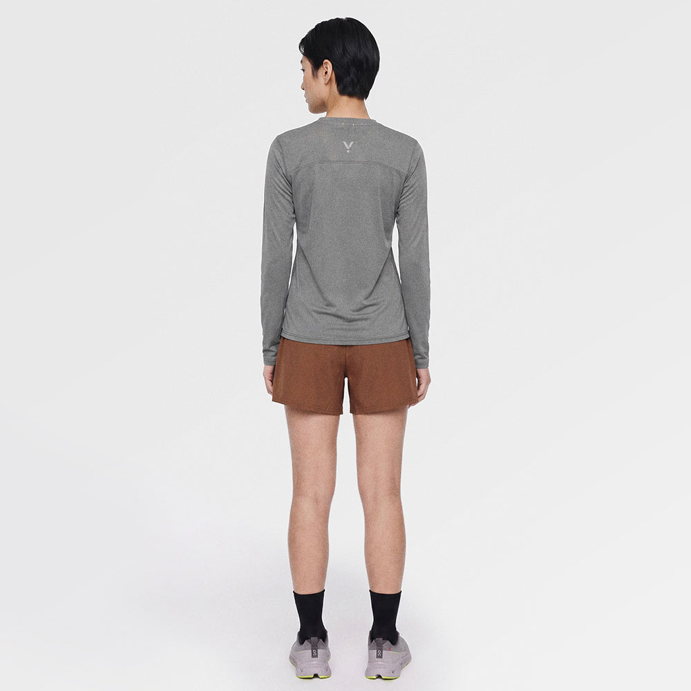 Womens Elpis Core Long Sleeve Running Tee (Sedona Sage) ✦AI