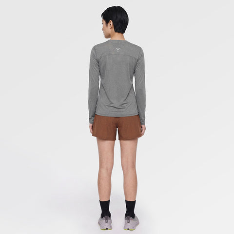 Womens Elpis Core Long Sleeve Running Tee (Sedona Sage) ✦AI
