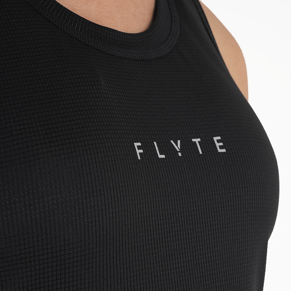 Womens Elpis Core Running Singlet (Black)