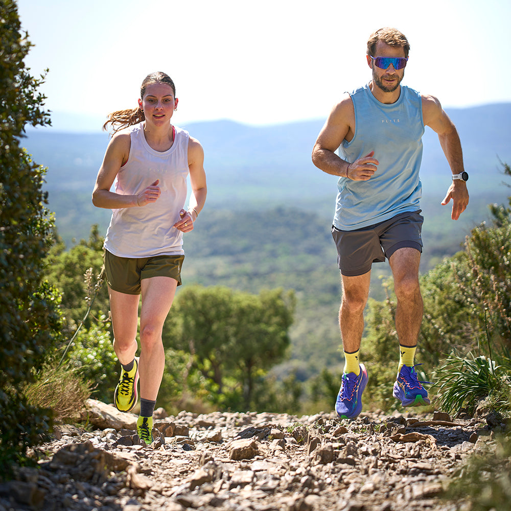 Womens Elpis Core Running Singlet (Lavender Blue)