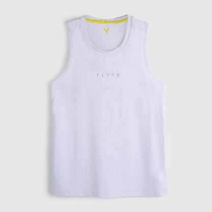Womens Elpis Core Running Singlet (Lavender Blue) #contain