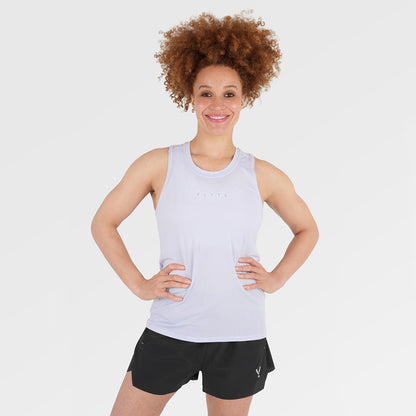 Womens Elpis Core Running Singlet (Lavender Blue)