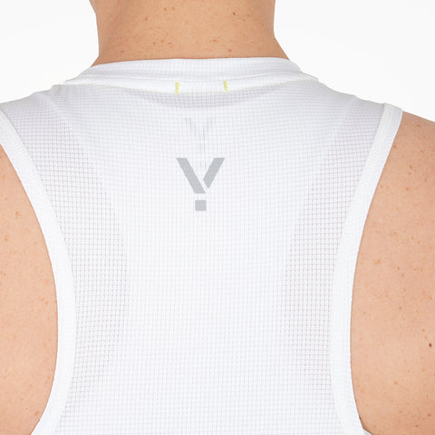Womens Elpis Core Running Singlet (White)