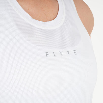 Womens Elpis Core Running Singlet (White)