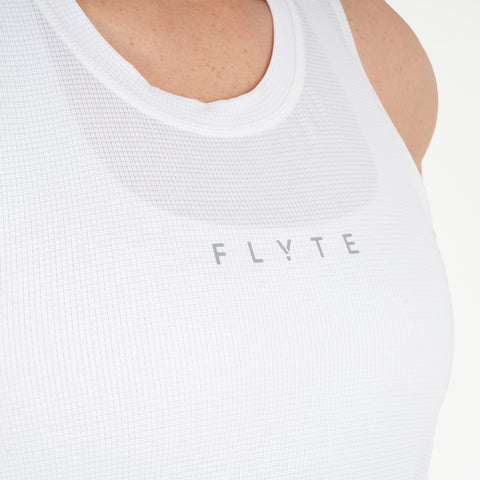 Womens Elpis Core Running Singlet (White)
