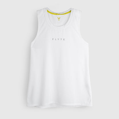 Womens Elpis Core Running Singlet (White) #contain
