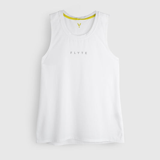 Womens Elpis Core Running Singlet (White)
