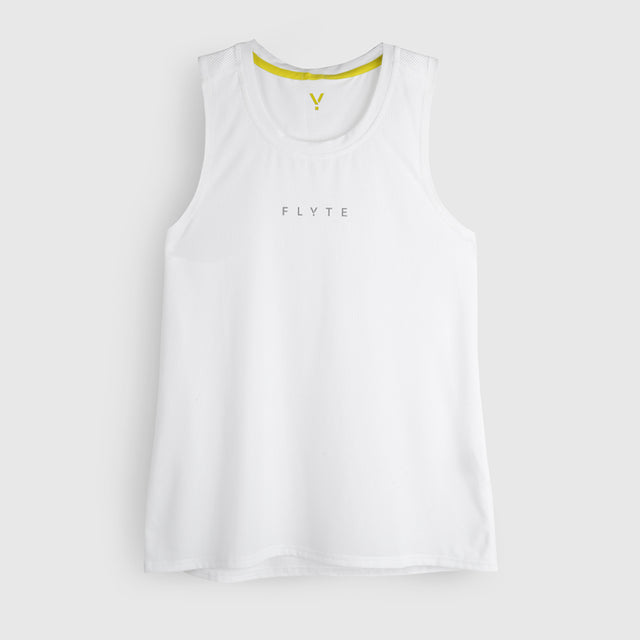 Womens Elpis Core Running Singlet (White) #contain