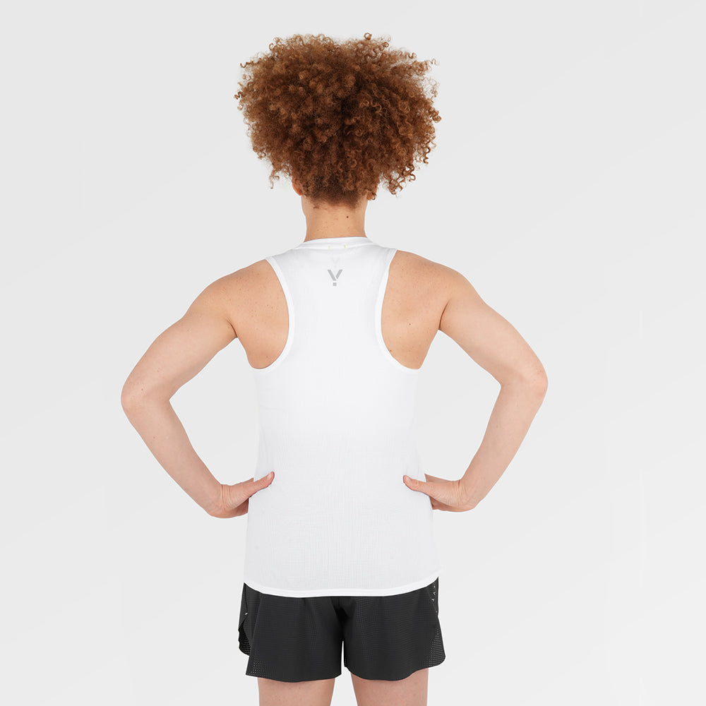 Womens Elpis Core Running Singlet (White)