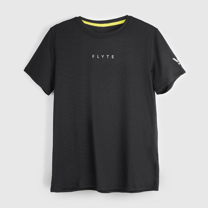 Womens Elpis Core Running Tee (Black) #contain